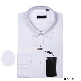 Fashion 2018 Luxury Men Shirts Long Sleeve Mens Dress Shirt Black White Shirt Slim Fit High Quality Cotton Chemise Homme289w