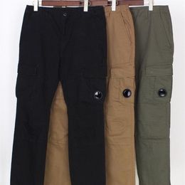 Men's Shorts CP Rinsing Machine Can Side Seam Label Pocket Lens Details Classic Washed Cargo Pants Casual Trousers239p