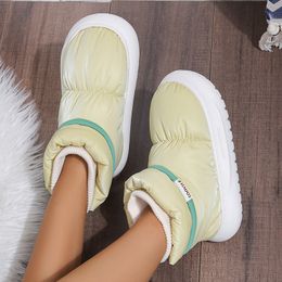 Boots Womens Winter Warm Plush Cotton Padded Shoes Thick Bottom Waterproof Down Snow Woman NonSlip Platform Ankle 230915