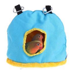 Warm Bird Bed House Hut Hanging Cage Plush Birds For Hamster Parrot Cages237C