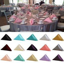 Table Napkin 10pcs Cloth Napkins 11.8 Inches Polyester Party Wedding Decoration Dinner Restaurant Decor Banquet Suppl R7o3
