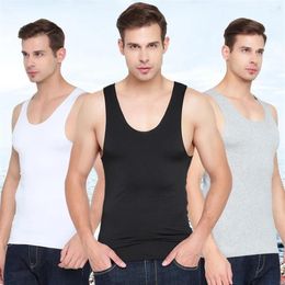 Men's Tank Tops Summer Seamless Singlet Ice Silk Men Vest For Mens Undershirt Male Bodyshaper Running Gym Fitness Shirt Plus 301C