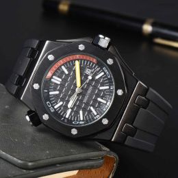 187Men's new luxury quartz watches top designer three hands 47mm vintage classic calendar luminous tape brand watches