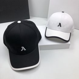 Designer baseball cap fitted caps Black and white hat embroidered letter contrast the brim hats designers women and men