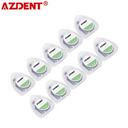 Other Oral Hygiene AZDENT 10 Pcs 50M Spool Bamboo Charcoal Dental Flosser BuiltIn Flat Wire Mint Toothpick Floss Replacement Core 230915