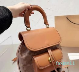 Women Leather Letter Back Pack Bookbag Women Designers Handbag Fashion All-match Large Capacity Travel Bag