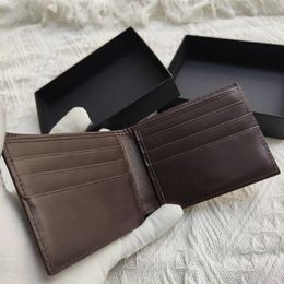 new brown wallet men thin pockets cardholders luxury designer clutches leather briefcases mini bags221p