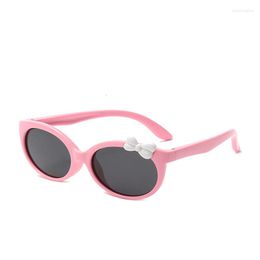 Hair Accessories Kids Girls Boys Sunglasses Cute Bowknot Contrast Colour Anti-UV Glasses Children Outdoor Fashion