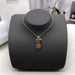 Brass material designer Necklaces, black interlocking textures and engraved portraits Pendant Necklaces, Valentine's Day, Christmas, gifts