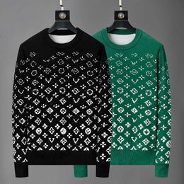 2023 Yeni Avrupa Kadın ve Erkek Tasarımcı Sweaters Retro Klasik Lüks Sweatshirt Erkekler Kol Mektubu Nakış Yuvarlak Boyun Rahat Yüksek kaliteli jumper