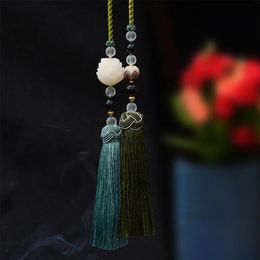 1PC Car Hanging Decor Tassel Chinese Knot Creative Car Pendant for Truck Vehicle274p