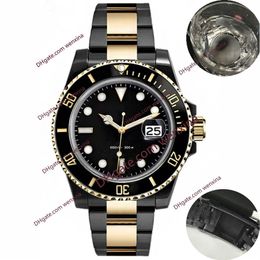2021 quality 41mm automatic 2813 Mechanical Mens Watches Stainless Steel watch montre de luxe Bracelet Ceramic Rim Waterproof Wris279A