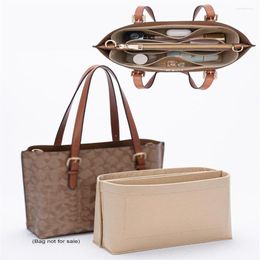 Storage Bags Felt Cloth Insert Bag For MOLLIE TOTE Womens Luxury Organiser Makeup Handbag Linner Travel Inner 1 Pair321v