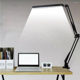 Table Lamps 3 Colours Dimmable LED Lamp USB Port Reading Eye-Friendly Study Business Light Long Arm Dimming