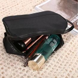 Storage Bags Korea Mass Cosmetic Bag Black Unisex Waterproof Tote Travel Thick Makeup Home Office