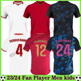 2023 2024 SEviLLiAs Sergio Ramos soccer jerseys final L.OCAMPOS SUSO JONG Maillot GUDELJ K.REKIK TECATITO MUNIR RAFA NYLAND 2324football shirt men kids kit