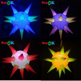 -Giant Star Inflatable Balloon LED Lighting Spiky Party Stage Holiday Show Decoration