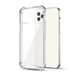 Clear Transparent Hard PC 1mm Acrylic For iPhone 13 132Pro Max Bumper Frame Shockproof Phone Case