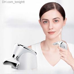 Beauty Equipment EMS face neck lifting anti wrinkle massage machine U shape head vibration heating massaging beauty device home use Q230916