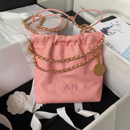 10A MINI HANDBAG Designer handbag Genuine leather Caviar Gold coin Hobo bag 20CM lady Shoulder bag Delicate knockoff Super_bagss With Box YC015-7