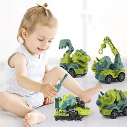 Teknik Araç Aksesuar Jurassic World Dinozor Oyuncak Dinozor Yapı Blok Araba Atalet Arabası Oyuncak Tyrannosaurus Rex Blok Taşıma Mühendislik Araç Oyuncak Çocuklar İçin