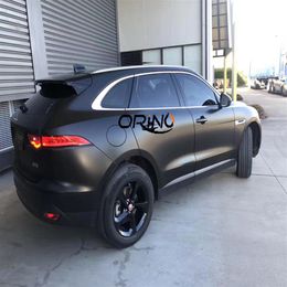 Satin Black Air-Release Vinyl Wrap Roll Premium Adhesive Car Foil Wrapping Sticker Size 1 52x20 meters298G