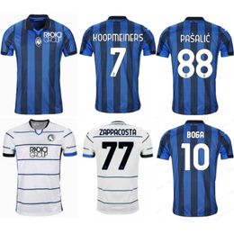 2023/24 Atalanta FC Soccer Jersey 2024 SCAMACCA KOOPMEINERS PASALIC L. MURIEL LOOKMAN EDERSON DE ROON Football Shirt Mens DJIMSITI SCALVINI ZAPPACOSTA Uniform