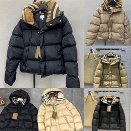 Luxurys Womens Down Coat Fashion Letter Hooded Downs Jacket Winter Thicked Parka Outwear Top Unisex Warm Cotton Clothes SML245b