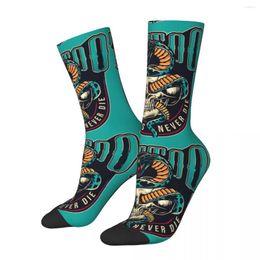 Men's Socks Happy Funny Compression Tattoo Snake Vintage Harajuku Style Street Novelty Casual Crew Crazy Sock