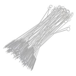 Stainless Steel Straw Cleaning Brush Nylon Straw Cleaners Cleaning Brush for Drinking Pipe2343