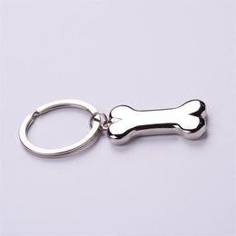 Keychains Cute Dog Bone Key Chain Fashion Alloy Charms Pet Pendent Tags Ring For Men Women Gift Car Keychain JewelryKeychains295N