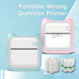 Mini Label Printer Portable Thermal Printer Stickers Printing Photo Pocket Printers For Phone Inkless BT Mini Print