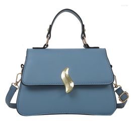 Evening Bags Trendy PU Shoulder Bag 2023 Solid Crossbody Handheld Women's Single Square Luxury Designer Handbag