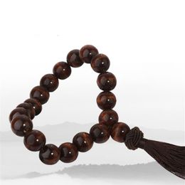 Wood Buddha Beads Car Rearview Mirror Hanging Pendant Interior Decoration Car Accessories265g