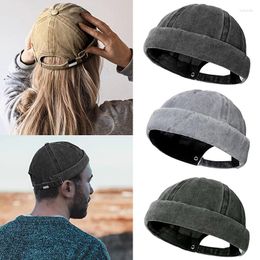 Berets The Docker Hat Without Tyre Beanie Male Student Style Was Washed Sleeveless Guy In Port Cufflink