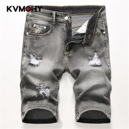 Jeans Men Summer New Men's Short Jeans Fashion Casual Elastic Denim Shorts Brand Clothes Jean Homme Pantalon High Quality X06248K