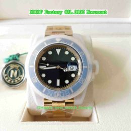 NOOBF Factory Mens Watch Super Quality 41mm 116618 Waterproof 18k Yellow Gold Ceramic LumiNova Watches CAL.3135 Movement Mechanical Automatic Men's Wristwatches
