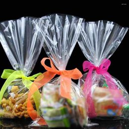 Gift Wrap 100Pcs Diy Dessert Biscuit Cookie Candy Mooncake Packing Seal Bag Colourful Bags Cute Transparent Pouch