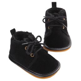 First Walkers Winter Infant Shoes Boots Unisex Baby Boys Girls Warm Cotton Anti Slip Crib 230915