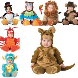 Rompers 6M 24M Christmas Xmas Baby Holiday Halloween Costume Infant Girls Lion Cosplay Purim born Toddlers Clothes 230915