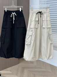 Skirts Spring And Summer American Retro Style Cargo Pocket Half Skirt