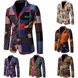 suit men africa suit jacket clothing fashion african clothes hip hop blazers casual blazer jackets coat235K