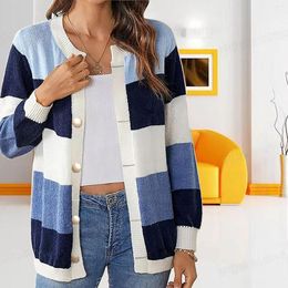 Women's Sweaters Spring And Autumn Outside With Female Color Cardigan Long Sweater For Women Open Front Womens Jackets