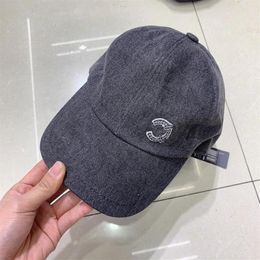 Designer Denim Baseball Caps for Women 2022 Spring New Ladies Cow Ponytail sports golf Cap Outdoor Peaked Sun hat Hip Hop Sport bo2234