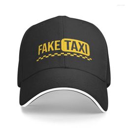 Ball Caps Punk Fake Taxi Driver Baseball Cap Men Women Breathable Dad Hat Sun Protection