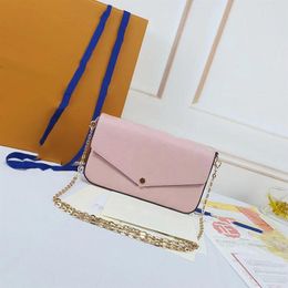 2021 luxury designer bag purse FELICIE POCHETTE totes handbags Multicolor By the pool shoulder bags crossbodys Wallet with box fre285c
