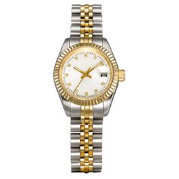 women dress watches full Stainless steel 26mm Sapphire ladies silver waterproof Luminous watch montres de luxe femme264M