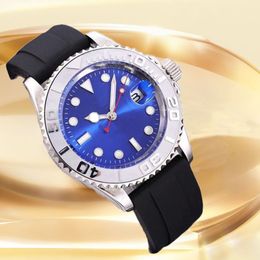 Mens Watches 40mm Automatic Movement Rubber Band Watch 2813 Mechanical Cerachrom Bezel Wristwatches Luminous waterproof montre de luxe High Quality Wristwatches