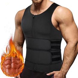 Men's Body Shapers Sauna Suits Waist Trainer Vest Thermo Sweat Tank Tops Shaper Slimming Modelling Strap Belt Compression Work325N