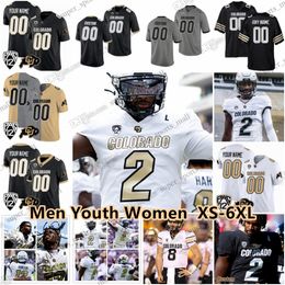 Custom Men Youth Women Colorado Buffaloes Football Jerseys 2 shedeur sanders 12 Travis Hunter 3 Dylan Edwards 21 Shilo Sanders 7 Cormani McClain Woods Hasselbach